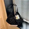 Estilo Coreano Bolinhas Feminino Estilo Preguiçoso Pingente 2026 Verão Novo Tendência Grande Capacidade Diário Moda Bolsa Tote de Grande Capacidade