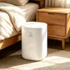 Lixeira com rodas para sala de estar, uso doméstico, novo modelo 2026, luxo leve, de alta qualidade, alto valor estético, lixeira móvel para cozinha e quarto