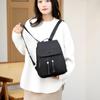 Mochila Pequeña tipo Flip con Borlas Estilo Coreano Nueva Mochila de Tela Oxford Popular en Internet Color Sólido Ligera Mochila de Viaje para Mujer Venta Caliente