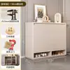 Zapatero para uso doméstico, mueble integrado con puerta en la entrada, mueble de almacenamiento de gran capacidad para el pasillo exterior, nuevo modelo 2026, zapatero para recibidor