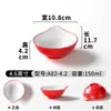 Pratos de Melamina Xiangyuanmei Pratos Comerciais Vermelho Branco Espessados Redondos Hotel Panela Quente Prato de Buffet Configuração Pratos de Restaurante