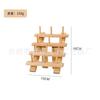 Soporte de Carrete de Hilo de Madera, Estante de Mesa para Carretes de Hilo de Costura, Soporte Giratorio Multifuncional para Ovillos de Hilo, Soporte para Bobinas de Hilo
