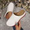 Pantuflas de Mujer Transfronterizas Europeas y Americanas 2026 al por Mayor, Nuevo Estilo Perezoso Slip-On, Bordadas de Otoño, Suela Gruesa al por Mayor, Tallas Grandes