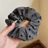 Scrunchie de Alta Qualidade Estilo Coreano para Mulheres, Elástico de Cabelo com Laço de Tecido da Moda, Acessório de Cabelo Corda para Coque Doce e Fofo