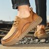 Sapatos casuais masculinos de primavera 2025 costura da moda sapatos masculinos comércio exterior tamanho grande baixo cadarço sapatos de condução