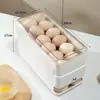 Caja de Almacenamiento de Huevos para Refrigerador de Cocina, Canasta Giratoria Multicapa para Huevos, Caja de Conservación, Organizador de Almacenamiento de Bandeja para Huevos