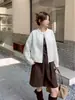 Chaqueta de Algodón Ligera Casual Estilo Corto Abrigo de Algodón para Mujer Ropa de Abrigo 2026 Otoño/Invierno Chaqueta de Béisbol Chaqueta Bomber Chaqueta de Algodón Pequeña Top