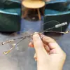 Nuevos Armazones de Gafas Protectores Versátiles Vintage para Hombres y Mujeres, Elegantes Armazones Sin Montura de Negocios, Se Pueden Adaptar con Lentes Graduados