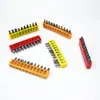 Conjunto de Brocas Curtas 25mm Broca para Parafusadeira Elétrica Broca Flor de Ameixa Formato de Arroz Furadeira Manual Elétrica Broca de Fenda Reta Cruzada