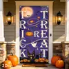 Cubierta de puerta de Halloween transfronteriza TMEU con las palabras "Cuidado con la oscuridad" y una pancarta de decoración de horror de mano sangrienta