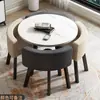 Mesa y Sillas de Ocio para Balcón de Negociación Sencilla Oficina Recepción Cafetería Oficina de Ventas Área de Descanso Comercial Hogar Mesa Redonda Pequeña
