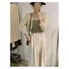 Novo xale de proteção solar curto e solto 2026 verão novo feminino moda coreana versátil top modelador cor sólida