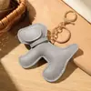 15 Colores Venta Directa de Fábrica Transfronterizo Dibujo Animado Perrito Colgante para Bolso Creativo Cuero Perrito Llavero para Coche Colgante