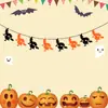 20.24 millones Colgante Decoración Fiesta de Halloween Flor Artesanía de Papel Calavera Fantasma Costura Bandera de Papel Suministros para Fiesta