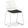 Silla de Comedor Doméstica Simple, Silla Creativa de Alambre Hueco, Adecuada para Tiendas de Té de Leche, Cafeterías, Bares, Silla de Comedor de Diseñador, Silla de Alquiler