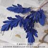 Azul Oscuro Azul Klein Tema Ins Salón de Bodas Decoración Suave Decoración de Hojas Arreglo de Paisajismo Floral