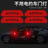 Adesivos Refletivos para Porta de Carro Avisos de Abertura de Porta Faixas Anticolisão Modificação Decoração da Carroceria do Carro Adesivos Criativos para Carro