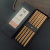 Palillos de Madera de Alas de Pollo para el Hogar Palillos de Madera Antideslizantes de Alta Gama Caja de Regalo Palillos de Madera Maciza Regalo a Prueba de Humedad Palillos Largos 5 Pares