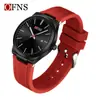 Nuevo Reloj de Hombre Transfronterizo Oufani, Simple de Tres Manecillas con Calendario para Negocios, Reloj de Cuarzo de Aspecto Elegante para Mujer con Patrón de Sol