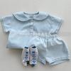 Conjunto de duas peças estilo coreano para meninos e meninas, verão, novo, estilo ocidental, faculdade, lar, solto, casual, jeans