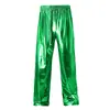 Pantalones Casuales para Hombre de Comercio Transfronterizo con un Diseño Brillante de Calle, Pantalones de Pierna Recta de Tiro Alto, Pantalones Elásticos de Corte Holgado de Longitud Completa 2025