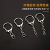 Accesorios para joyería DIY de llaveros, llaveros de metal, anillos de bucle único, cadenas colgantes ecológicas, llaveros y colgantes de figuras