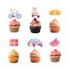 Nueva vajilla de dibujos animados de Barbie, suministros para fiestas de cumpleaños de niñas Babbie, plato de papel, vaso de papel, mantel de papel, bandera extraíble