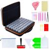 Caja de herramientas de taladro de punto para productos nuevos, juego completo para pintura de diamantes, bolsa de almacenamiento para taladros secundarios, 60 tanques de almacenamiento, caja portátil