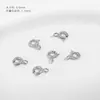 Colar com Fecho de Mola Banhado a Ouro 18K Conector de Ponta para Pulseira Material do Fecho Joias Artesanais DIY Acessórios de Fecho Lagosta
