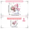 Adesivos de floco de neve de desenho animado com tema natalino para janelas, portas de vidro, decoração de casa, adesivos eletrostáticos para vidro