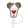 Tampa de palito de Natal personalizada transfronteiriça, capa de palito removível de silicone macio de desenho animado, plugue à prova de poeira, tampa de palito de silicone