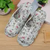 Pantuflas de Tela Pastorales Suela Suave Pantuflas Silenciosas Acolchadas de Algodón Transpirables para Mujer Venta al por Mayor Suela Delgada Venta al por Mayor Pequeña