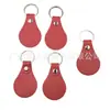 Kit de Porta-Chaves de Couro, Chaveiros em Couro PU em Branco Formato de Gota Chaveiro de Couro Etiqueta de Chave em Atacado para Gravação a Laser Fabricação de Chaveiros Artesanato DIY, Várias Cores