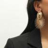 Pendientes de moda transfronterizos explosivos, pendientes exagerados de comercio exterior europeo y americano, pendientes de moda, pendientes de alto sentido.