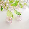 Cor multicolor Orquídea Lírio DIY acessórios para carro flor de folha grande tridimensional pulseira colar material atacado