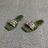 La primera vez que los vi, eran tan hermosos~ Nuevas Sandalias de Estilo Francés con Pedrería para Mujer, Modernas para Usar al Aire Libre, con un Cómodo Tacón Bajo y un Aspecto Elegante