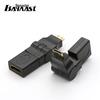 Adaptador Mini HDMI para HDMI rotativo 360 graus Tipo C, adaptador mini HDMI macho para HDMI fêmea