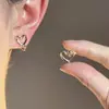 Pendientes de Clip de Lujo Ligero Estilo Hong Kong sin Agujeros para Orejas Pendientes Geométricos de Perla y Camelia para Mujer Sentido Avanzado Simples Elegantes Pendientes Versátiles