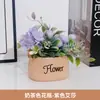 Flor Artificial Planta Verde Pequenos Enfeites Entrada Sala de Estar Decoração de Casa Mesa de Escritório Aparador Decoração Floral