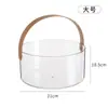 Cesta de Fruta Portátil de Lujo Ligero Cesta de Almacenamiento Transparente para Escritorio Celebridad de Internet Cesta de Flores Creativa Cubo de Hielo para el Hogar Bandeja para Frutos Secos