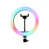 Luz de Preenchimento em Anel RGB com Múltiplas Especificações para Transmissão ao Vivo, Suporte para Selfie de Celular que Realça a Beleza, Luz de Anel, Luz de Preenchimento de 18 polegadas