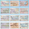 144 Adesivos com Frases Inspiradoras de Formatura, Bênçãos Criativas em Gradiente, Futuro Promissor, Adesivos com Frases de Cura Manuscritas