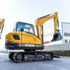 Exportado a Corea, Excavadora con Ruedas con Capacidades de Trituración Multifuncionales, Excavadora Agrícola Diésel de Ingeniería Totalmente Hidráulica