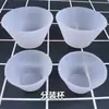 Molde de Silicona de Resina de Cristal, Vaso Dispensador de Resina, Vaso Mezclador para Joyería DIY, Vaso de Silicona sin Lavar, Amapola