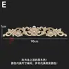 Dongyang Tallado en Madera Estilo Europeo Calcomanía Accesorios para Muebles Flores para Puertas de Madera Tallado Fino Calcomanías para Puertas de Gabinete Flores para Cabeceras Calcomanías de Madera Maciza Decoración