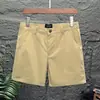 Shorts Masculino Casual Tendência Slim Fit Cor Sólida Manga Três Quartos Quatro Quartos Verão Marca Tendência Elástico 3 Pontos 4 Pontos Calças Super Shorts