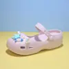 Estrela-do-mar Pérola Novo Estilo Tamancos de Ballet com Sola Grossa Roupa de Verão Leve Respirável Casual Confortável Fashionável Tendência