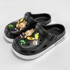 Nuevos Zuecos de Dibujos Animados de Coco Labubu Versátiles con Combinación de Doble Color para Hombre y Mujer para Uso Exterior, Pantuflas Planas Antideslizantes, Modernas y Geniales