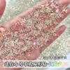Cor de doce tamanho pequeno fundo plano diamante para arte de unha diamante formato misto diamante k9 vidro super brilho joias para arte de unha atacado