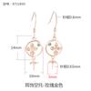 Pendientes de Plata de Ley S925 Soporte Vacío para Mujer Celebridad de Internet Pendientes de Estilo Antiguo Alambre para Oreja Soporte Vacío 2021 Nuevo Gancho de Oreja Pendiente de Perno Soporte Vacío
